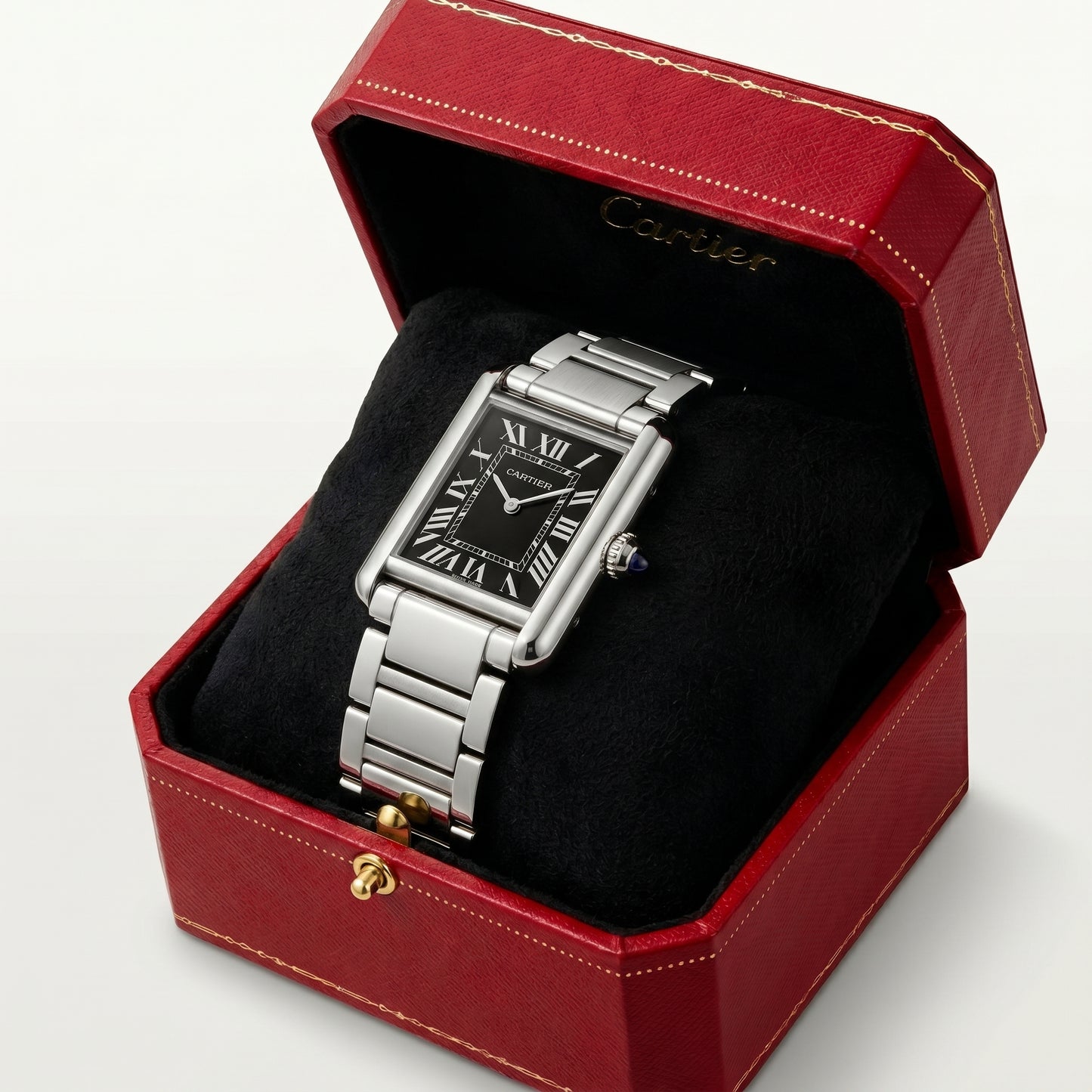 ΛEVUM Classic Tank Watch - Midnight Black